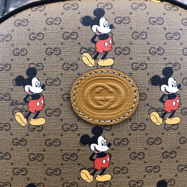 Gucci雙肩包 552884 古馳2020早春新款 Mickey mouse系列 Gucci迪士尼米奇後背包  gqy2570